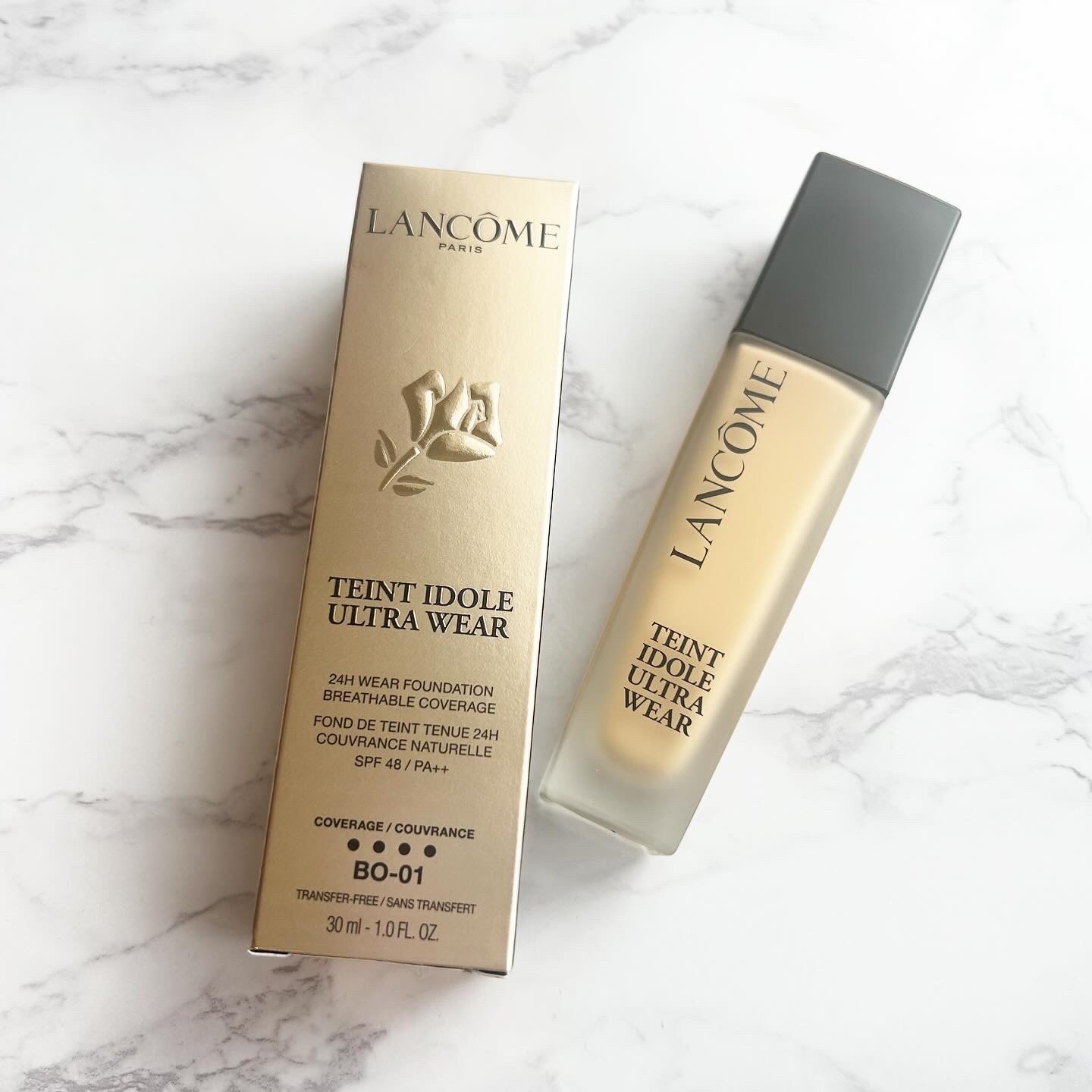 タンイドル ウルトラ ウェア リキッド N B-01/LANCOME/リキッドファンデーションを使ったクチコミ（1枚目）