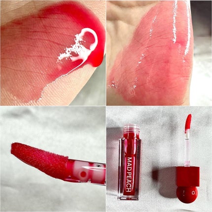 マッドピーチグロウフィットムードグロス/MAD PEACH/リップグロスを使ったクチコミ(2枚目)