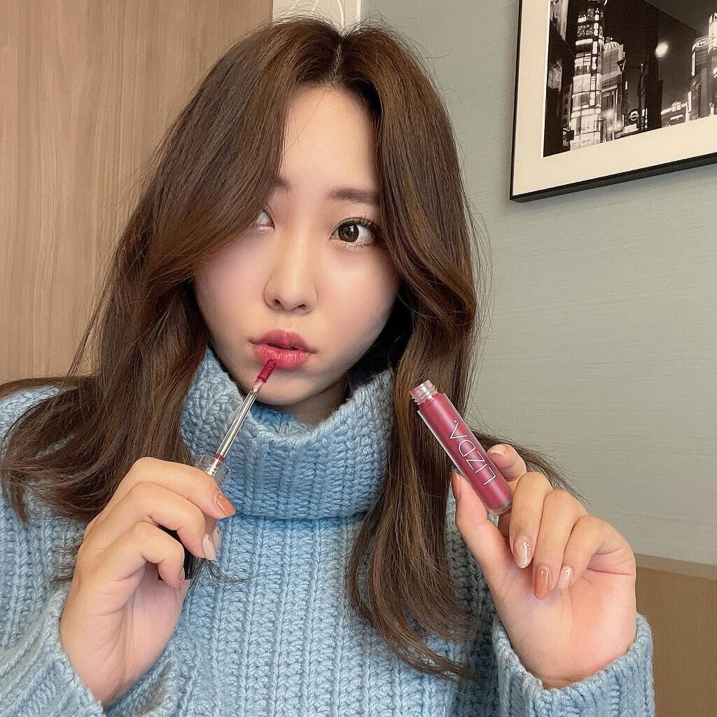 グロウフィットウォーターティント 05 ローズパープル/LIZDA/リップティントを使ったクチコミ（1枚目）