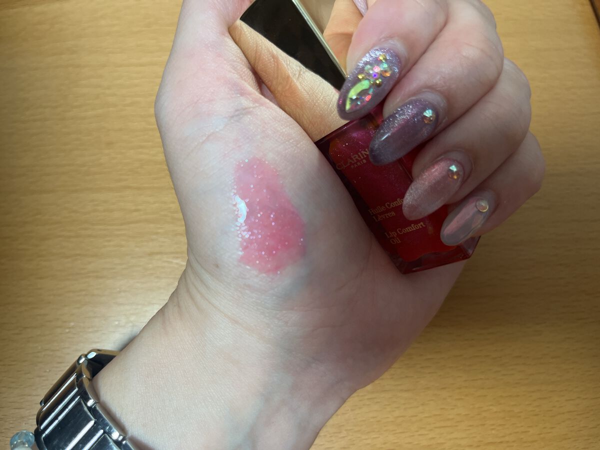 コンフォート リップオイル  12 キャンディグラム/CLARINS/リップグロスを使ったクチコミ（3枚目）