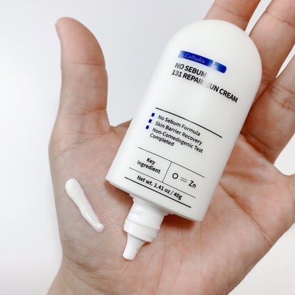 ノーセバム131リペア日焼け止めクリーム/Celladix/日焼け止めクリームを使ったクチコミ(4枚目)