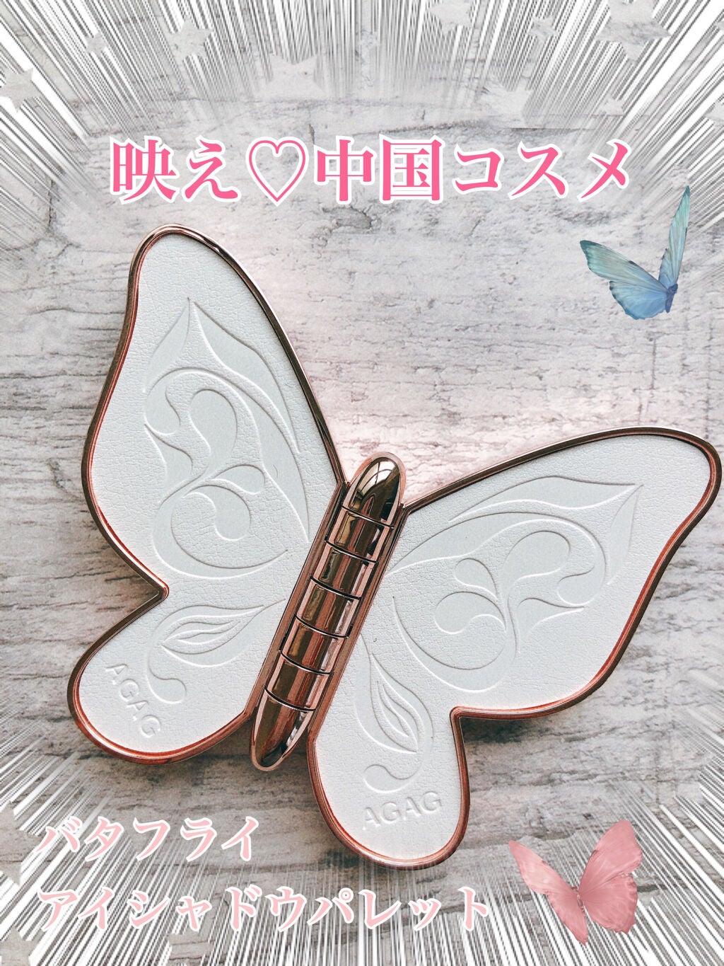 バタフライアイシャドウパレット/AGAG/アイシャドウパレットを使ったクチコミ(1枚目)