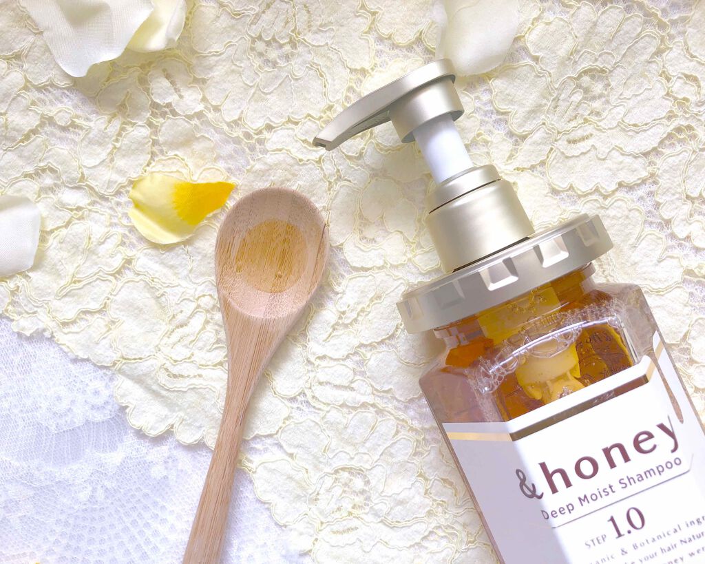ディープモイスト シャンプー1.0／ヘアトリートメント2.0/&honey/市販シャンプーを使ったクチコミ（2枚目）