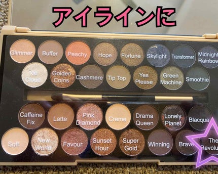 30アイシャドウパレット フォーチュンフェイバーズ ザブレイブ/MAKEUP REVOLUTION/アイシャドウパレットを使ったクチコミ(3枚目)
