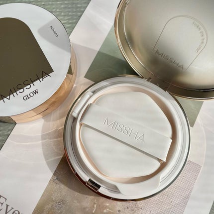 グロウ クッション ライト <ライトタイプ>/MISSHA/クッションファンデーションを使ったクチコミ(2枚目)