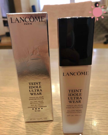 タンイドル ウルトラ ウェア リキッド/LANCOME/リキッドファンデーションを使ったクチコミ（1枚目）