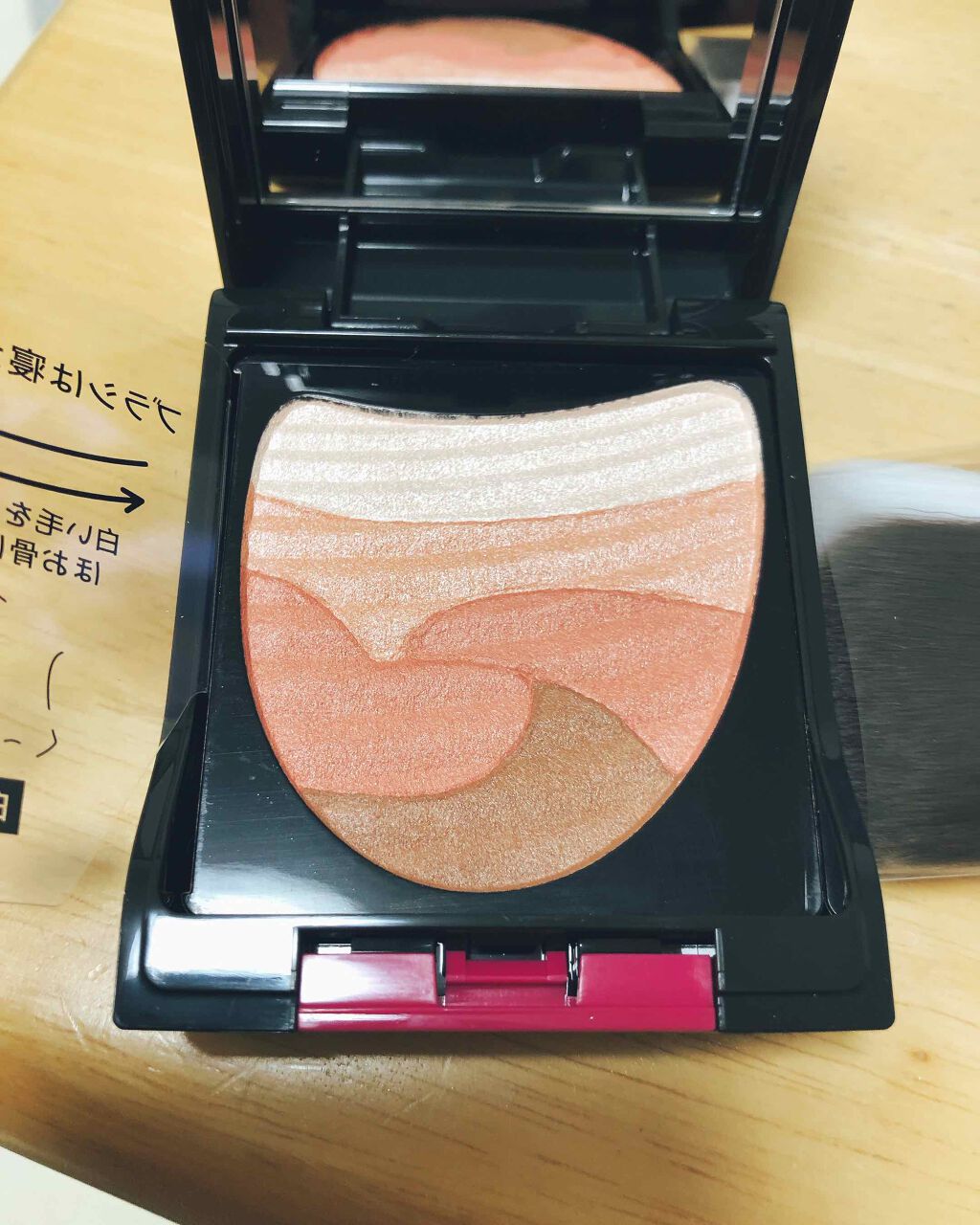 ブラシひと塗りチーク/AUBE/パウダーチークを使ったクチコミ(1枚目)