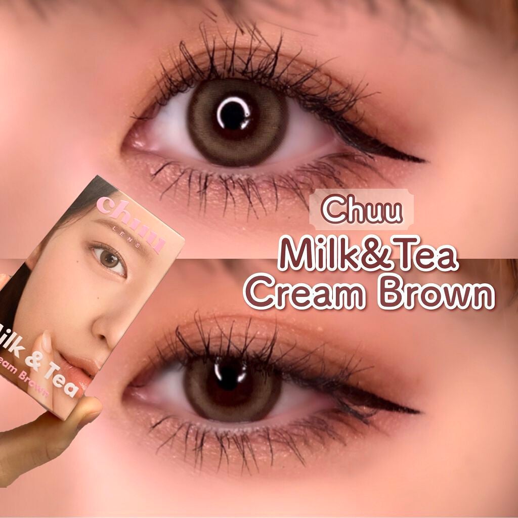 chuuLENS Milk&Tea 1day/chuu LENS/ワンデー(1DAY)カラコンを使ったクチコミ(1枚目)