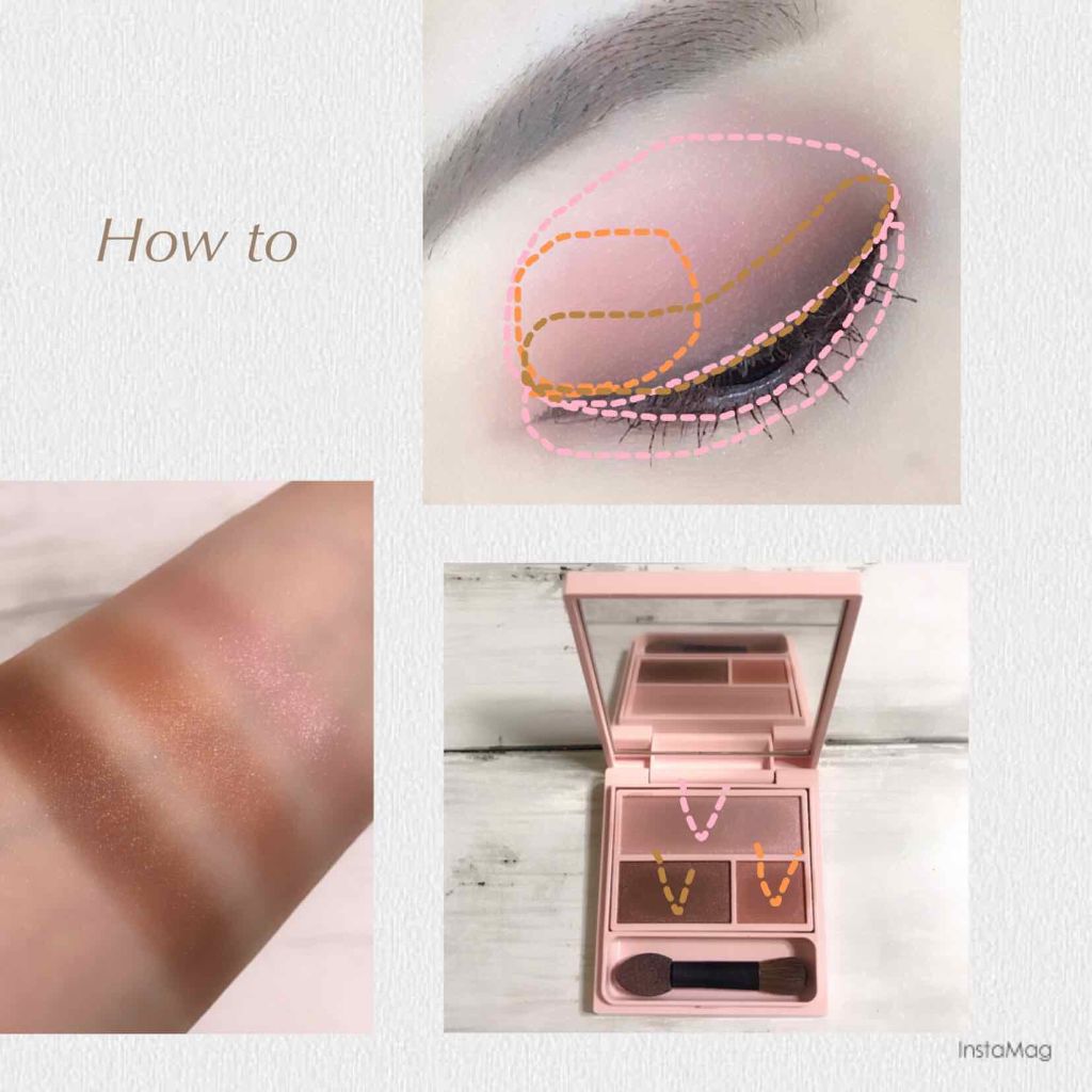 フーミー アイシャドウパレット believe in pink/WHOMEE/アイシャドウパレットを使ったクチコミ（2枚目）