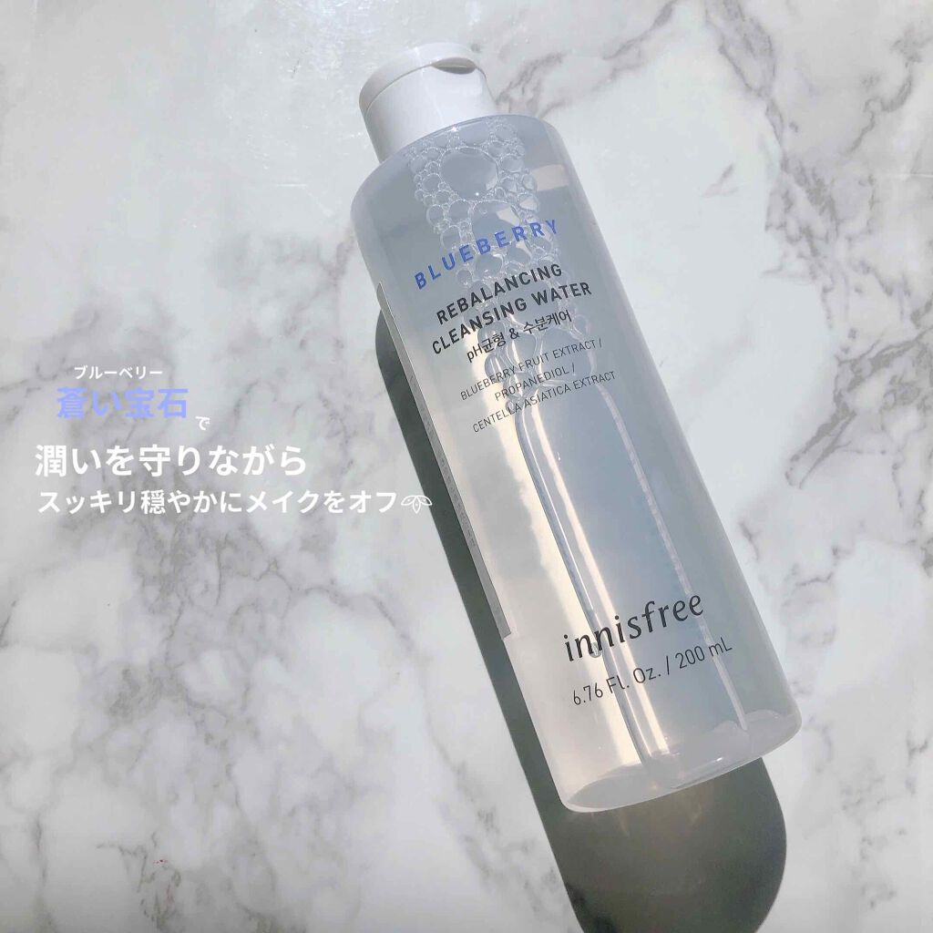 ブルーベリー バランシング クレンジングウォーター/innisfree/クレンジングウォーターを使ったクチコミ（1枚目）