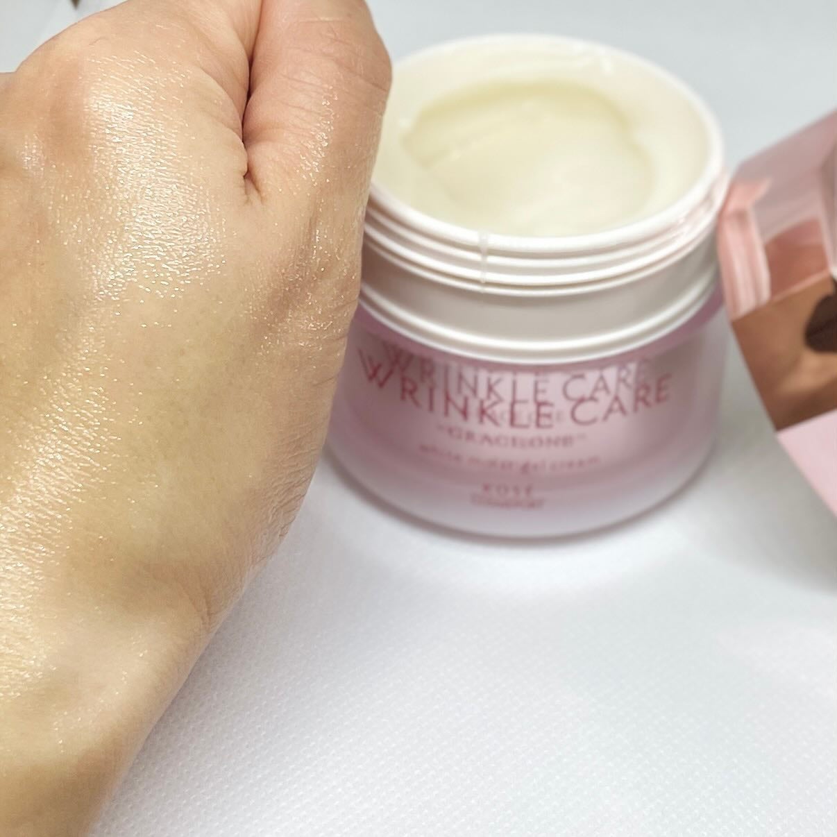 リンクルケア ホワイト モイストジェルクリーム/グレイスワン/オールインワン化粧品を使ったクチコミ(2枚目)