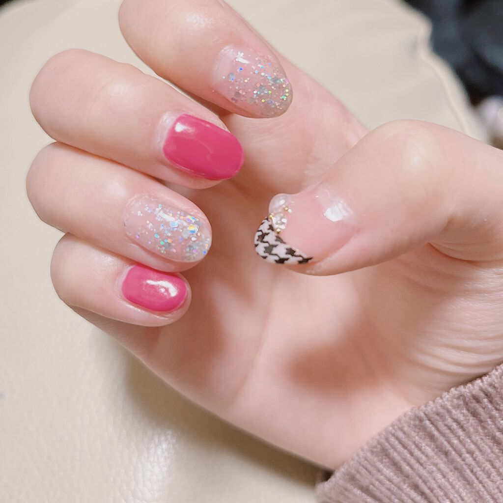 ジェルネイル（ライト対応）/セリア/ジェルネイルを使ったクチコミ（1枚目）