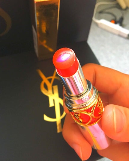 ルージュ ヴォリュプテ シャイン/YVES SAINT LAURENT BEAUTE/口紅を使ったクチコミ(1枚目)