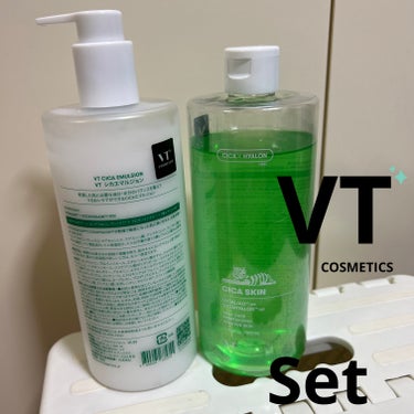 VT CICA 大容量 スキン＆エマルジョン セットのクチコミ「VT  COSMETICS


CICA大容量スキン＆エマルジョンを買い、先月の中旬あたりから.....」（1枚目）