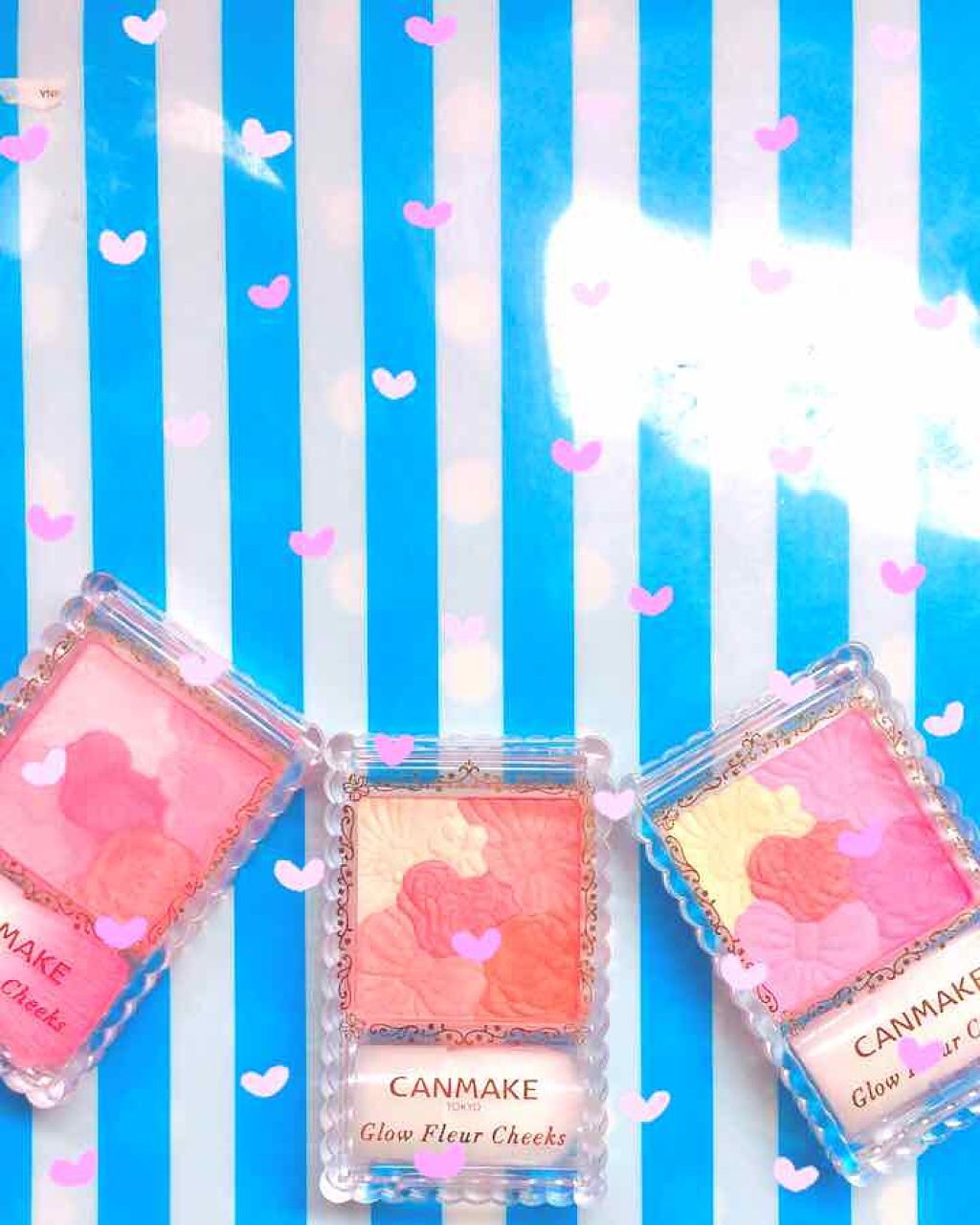 グロウフルールチークス/キャンメイク/パウダーチークを使ったクチコミ(1枚目)