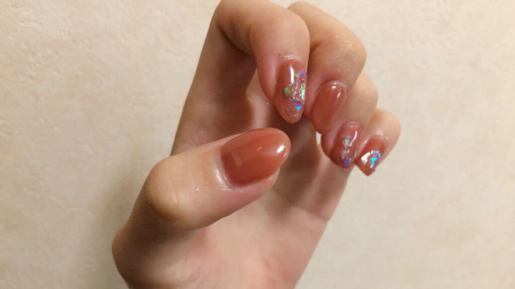 ジェルネイル（ライト対応）/セリア/ジェルネイルを使ったクチコミ（1枚目）