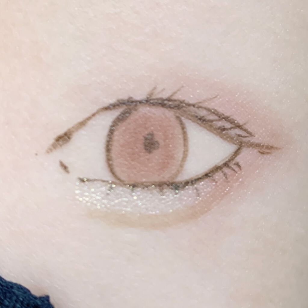 MP2wayアイクレヨン/セリア/スティックアイシャドウを使ったクチコミ（2枚目）