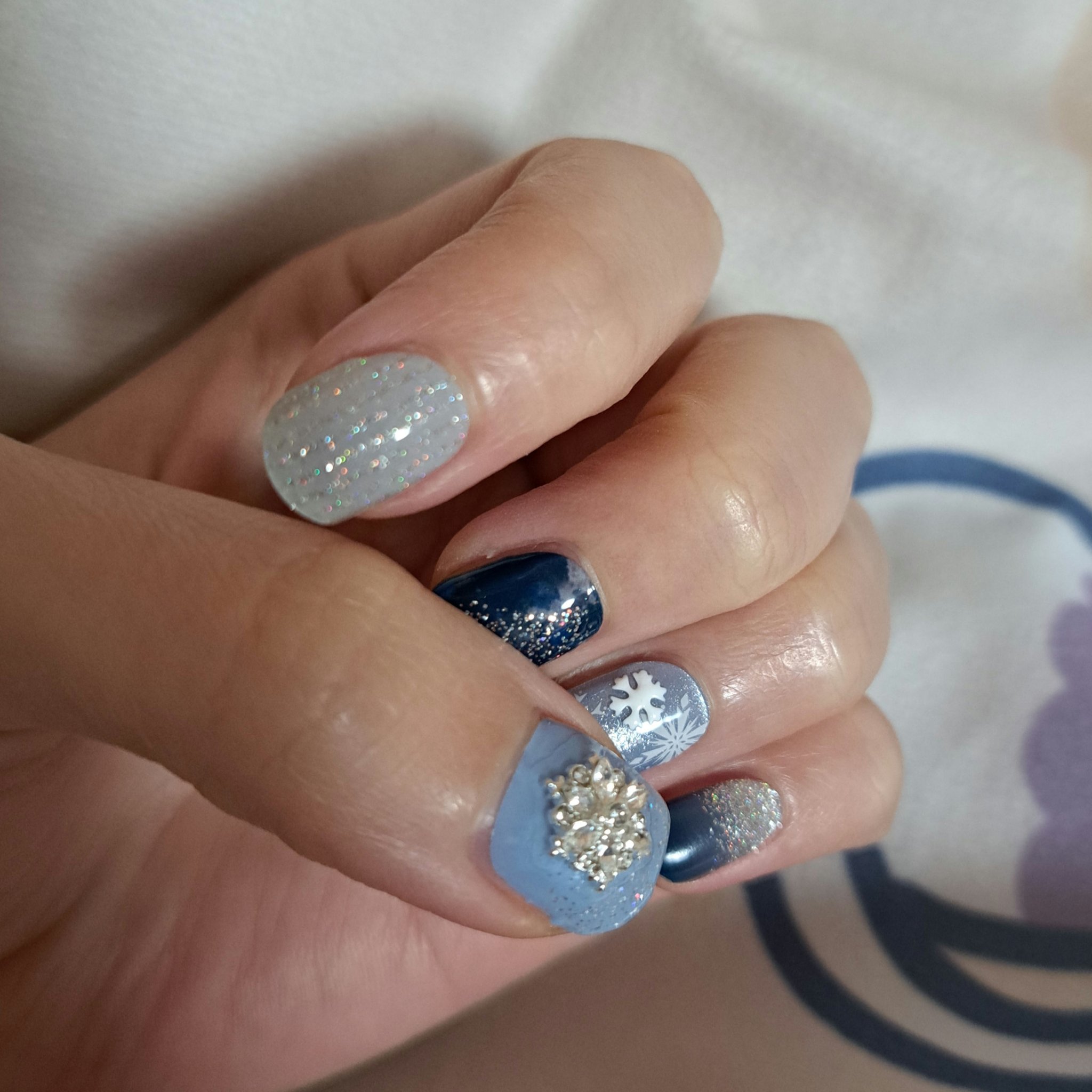 セミキュアジェルネイル（ハンド）/ohora/ネイルシールを使ったクチコミ（3枚目）