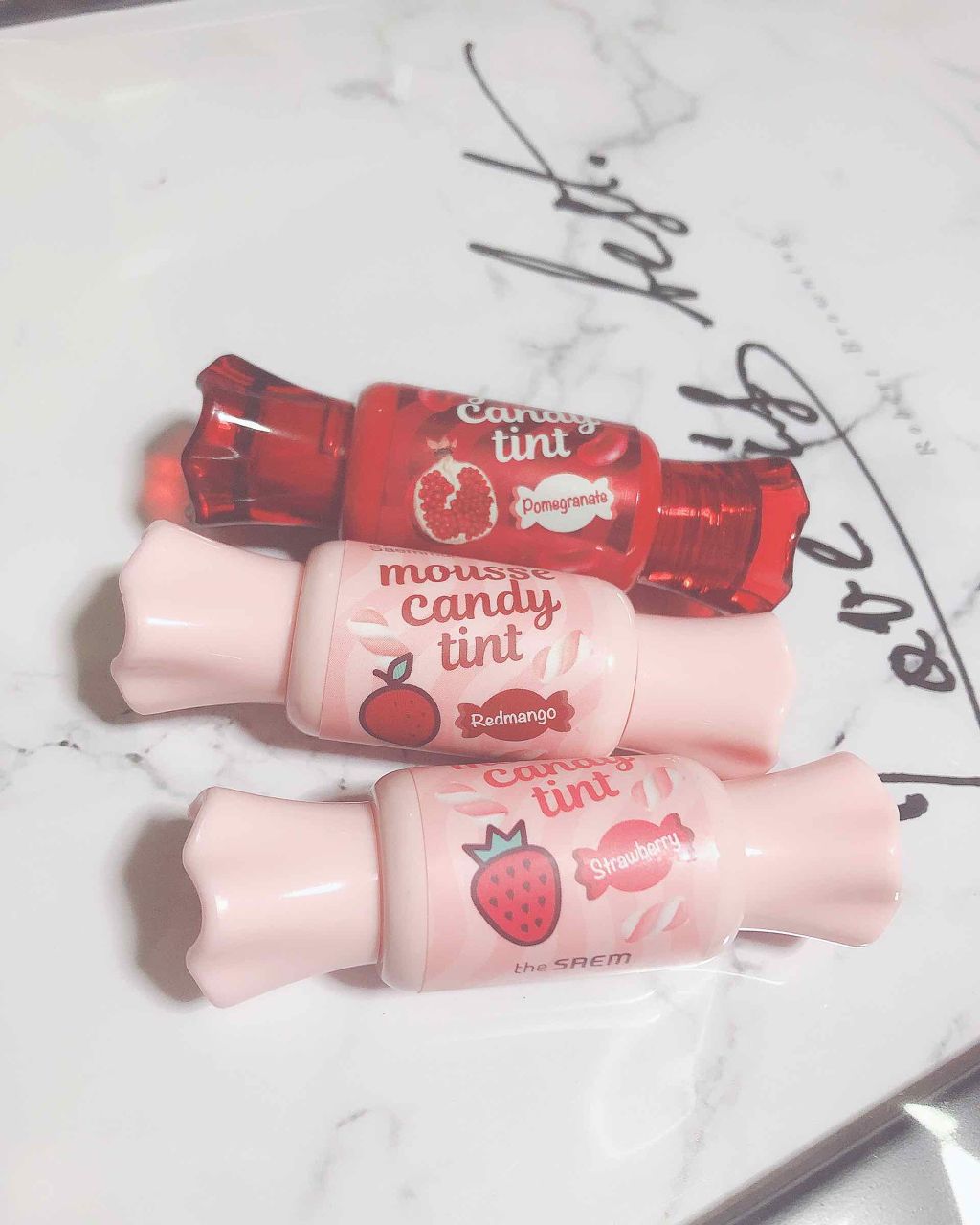 ムース キャンディー ティント/the SAEM/リップティントを使ったクチコミ（1枚目）