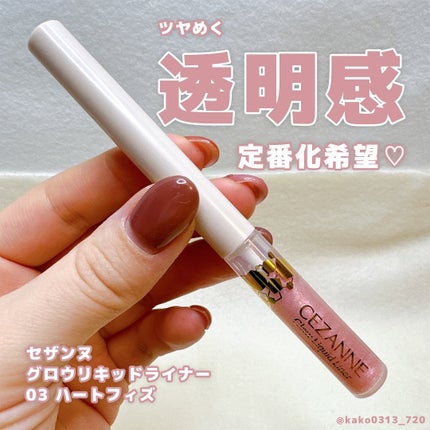 グロウリキッドライナー/CEZANNE/リキッドアイライナーを使ったクチコミ(1枚目)