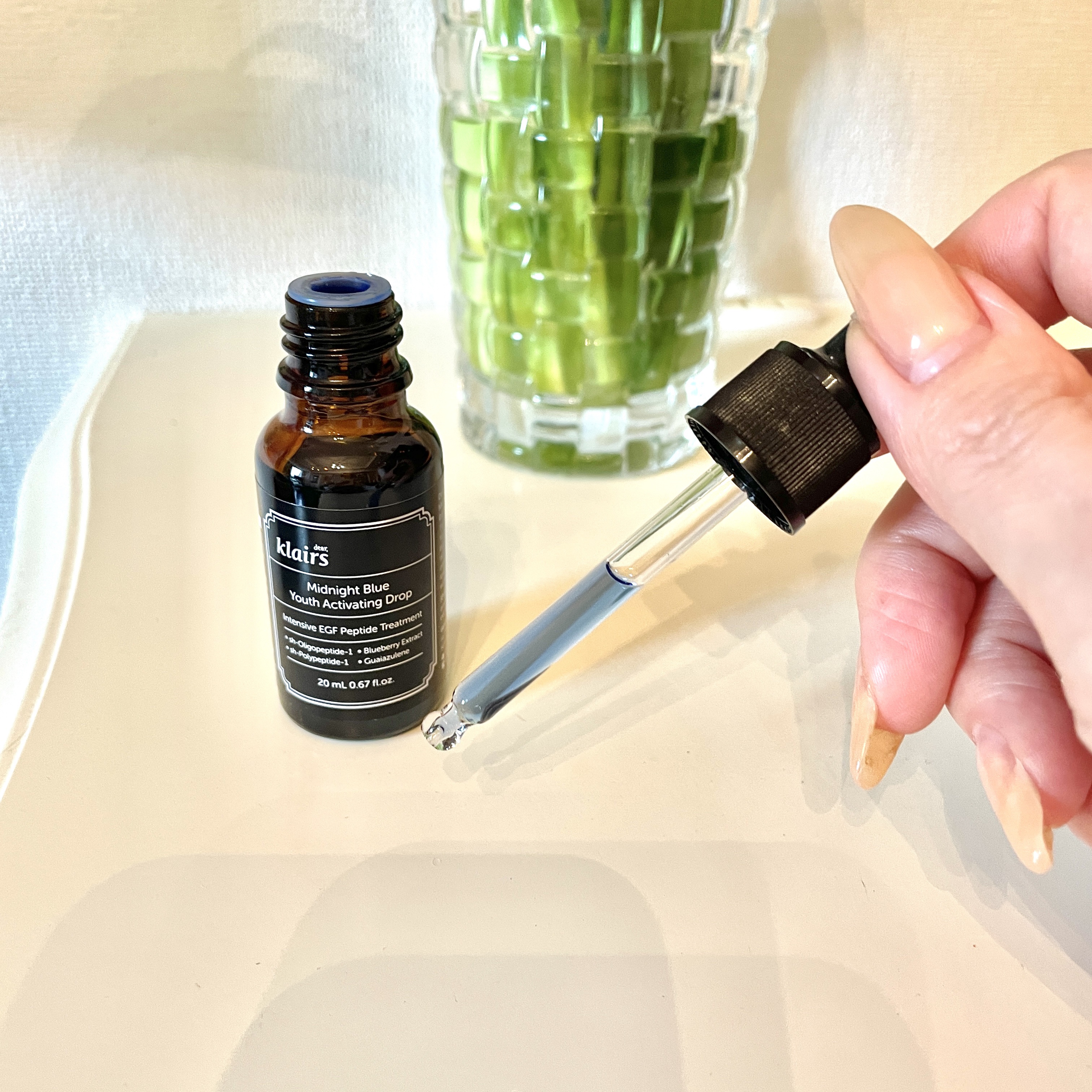 ミッドナイトブルーユースアクティベーティングドロップ(20ml)/Klairs/美容液を使ったクチコミ（3枚目）