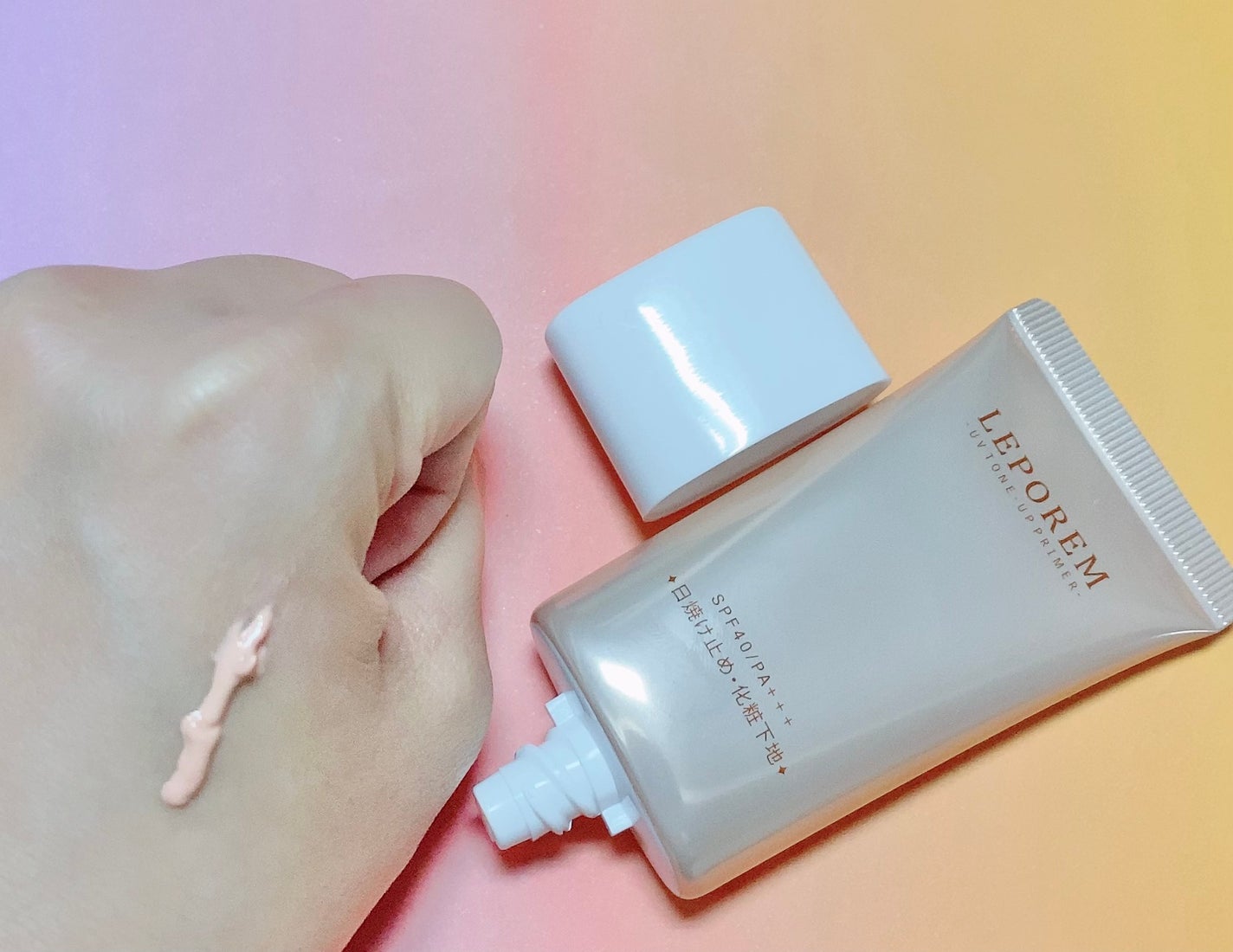 トーンアップUVクリーム/LEPOREM/化粧下地を使ったクチコミ(2枚目)