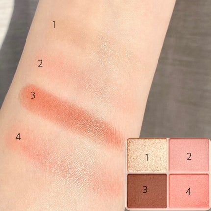 シルキースフレアイズ(マットタイプ)/キャンメイク/アイシャドウパレットを使ったクチコミ(3枚目)