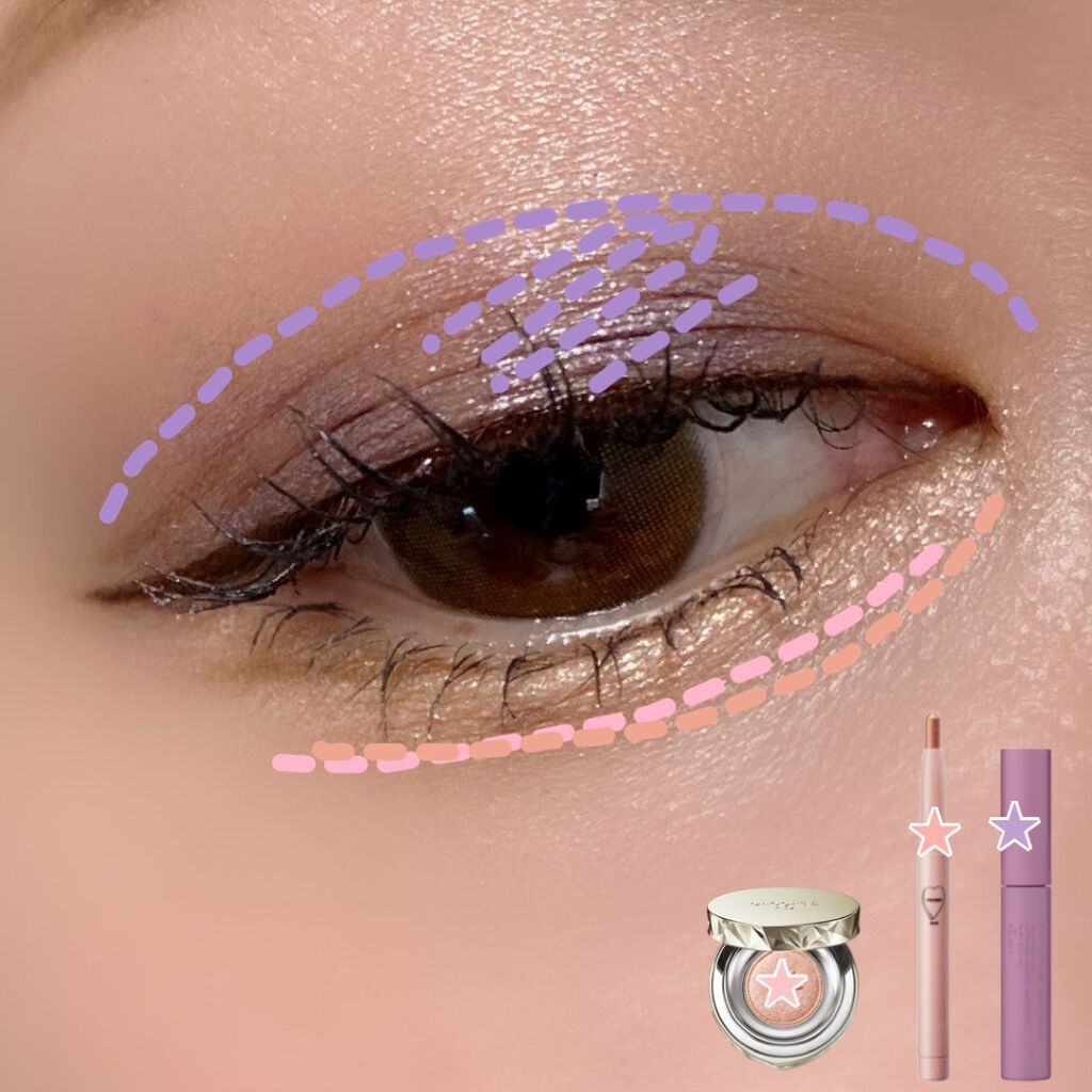 ウィンクファイブアイシャドウ/WHOMEE/スティックアイシャドウを使ったクチコミ（2枚目）