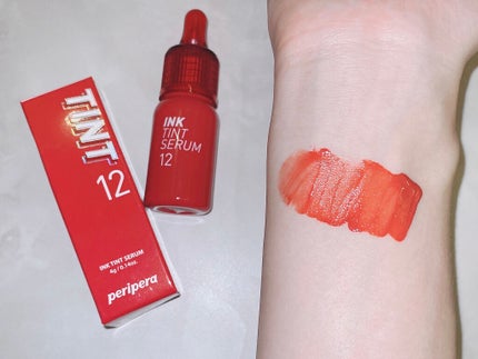 インクティントセラム/PERIPERA/口紅を使ったクチコミ(4枚目)
