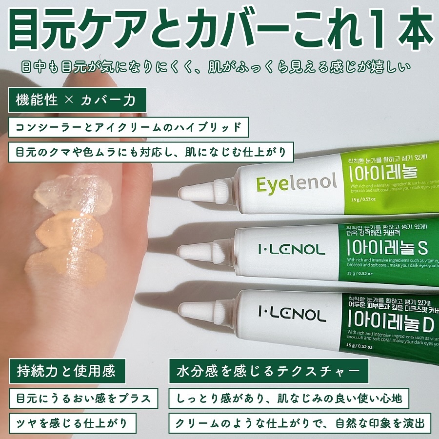 アイレノール クマクリーム/IRENOL/アイケア・アイクリームを使ったクチコミ（2枚目）