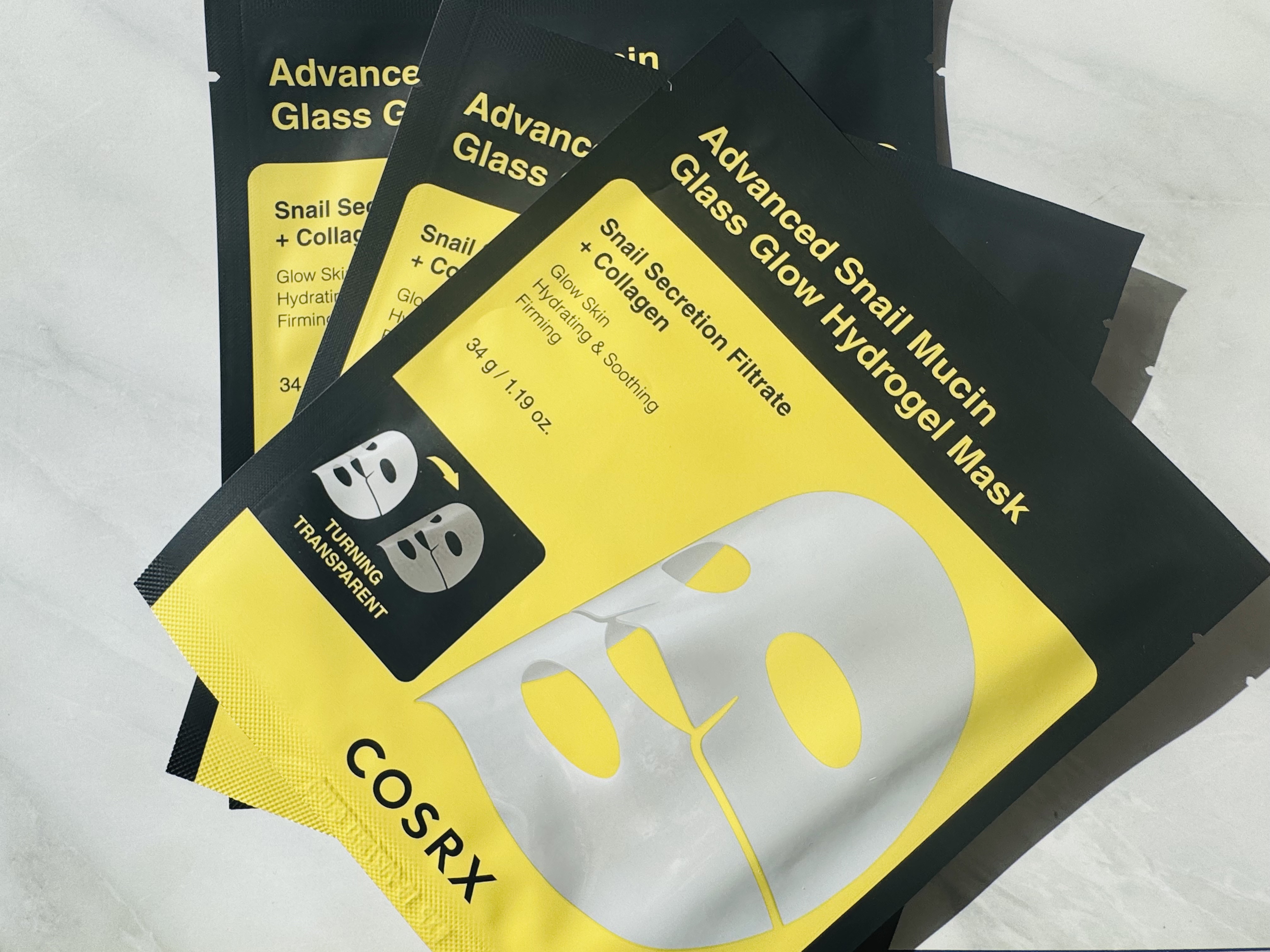 アドバンスド スネイルムチン グラスグロー ハイドロゲル マスク/COSRX/シートマスク・パックを使ったクチコミ（2枚目）