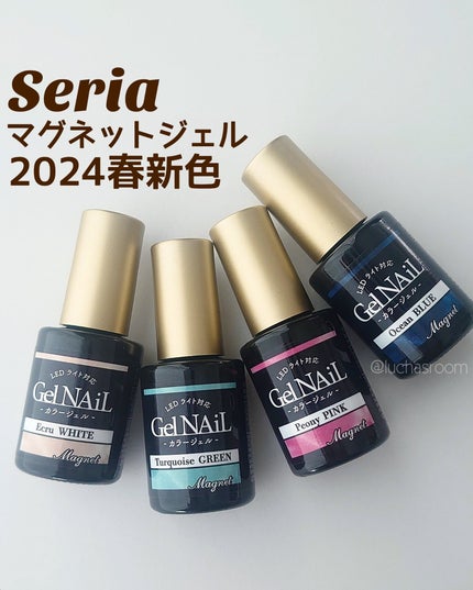 #ジェルネイル,#セリアジェルネイル,#マグネットネイル,#セルフジェルネイルのネイルデザイン