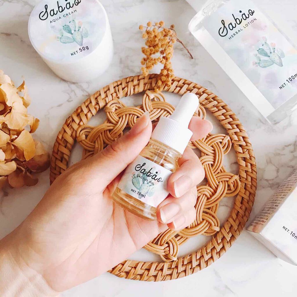 モロッカンウチワサボテンオイル原液100%/SABAO/フェイスオイルを使ったクチコミ(2枚目)