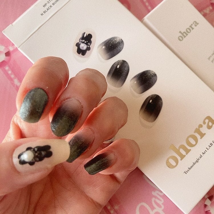 セミキュアジェルネイル(ハンド)/ohora/ネイルシールを使ったクチコミ(1枚目)