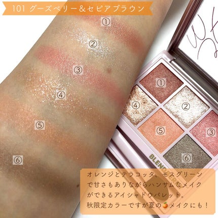 オーラクリエイション/BLEND BERRY/アイシャドウパレットを使ったクチコミ(2枚目)