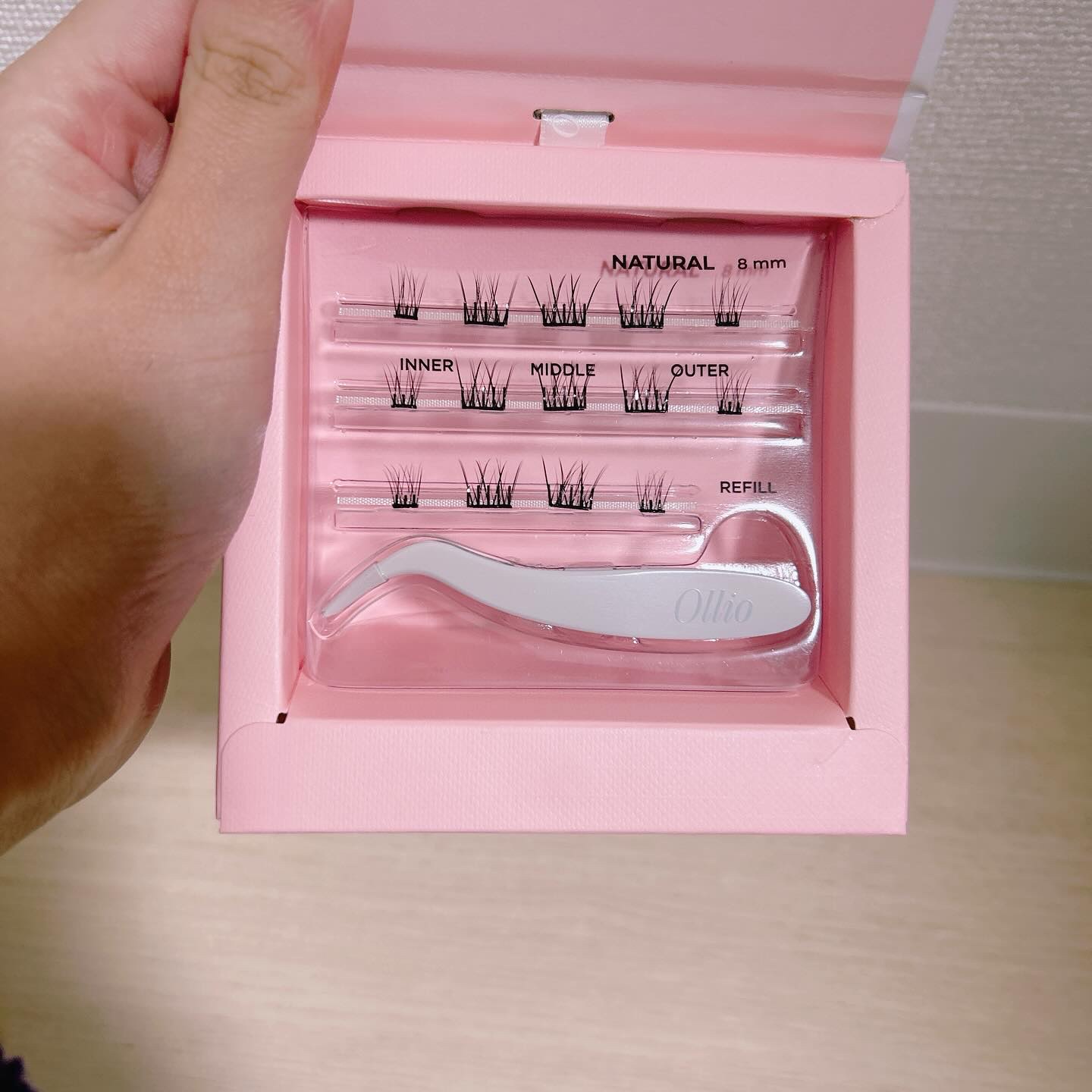 オーリオ シングル ナチュラル M 10mm/ollio/メイクアップキットを使ったクチコミ（2枚目）