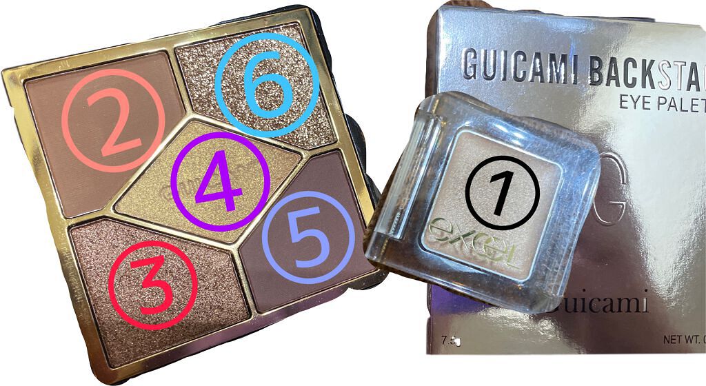 イルミクチュールシャドウ IC02 ハレーション/excel/ジェル・クリームアイシャドウを使ったクチコミ（2枚目）