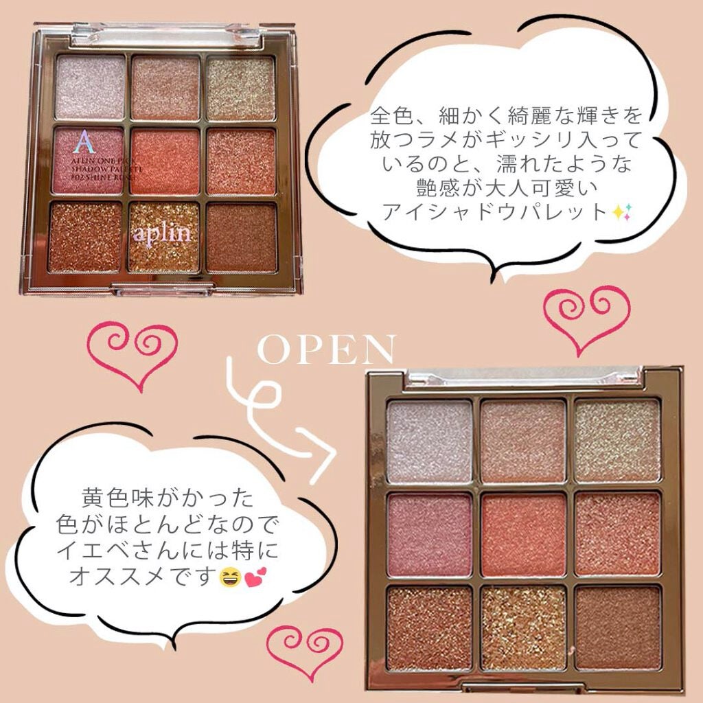 ワンピックアイシャドウパレット/APLIN/アイシャドウパレットを使ったクチコミ(3枚目)