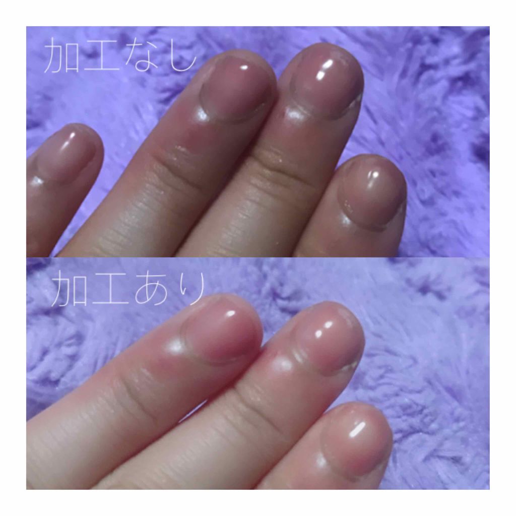 ネイルファンデーション PK2 想われピンク/パラドゥ/マニキュアを使ったクチコミ（3枚目）