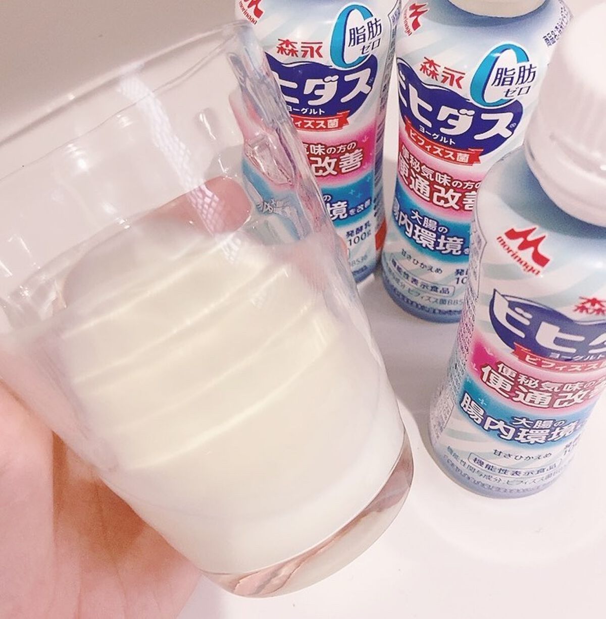 ビヒダスヨーグルト便通改善/ビヒダス/飲むヨーグルトを使ったクチコミ（2枚目）