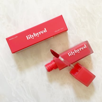 ムードライアー ベルベットティント 01 ピュアアプリコット(Pure Apricot)/lilybyred/リップティントの画像