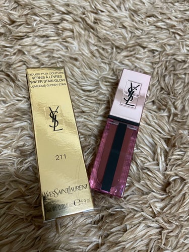 ルージュ ピュールクチュール ヴェルニ ウォーターグロウ No.211 トランスグレッシブ カカオ/YVES SAINT LAURENT BEAUTE/口紅を使ったクチコミ（1枚目）