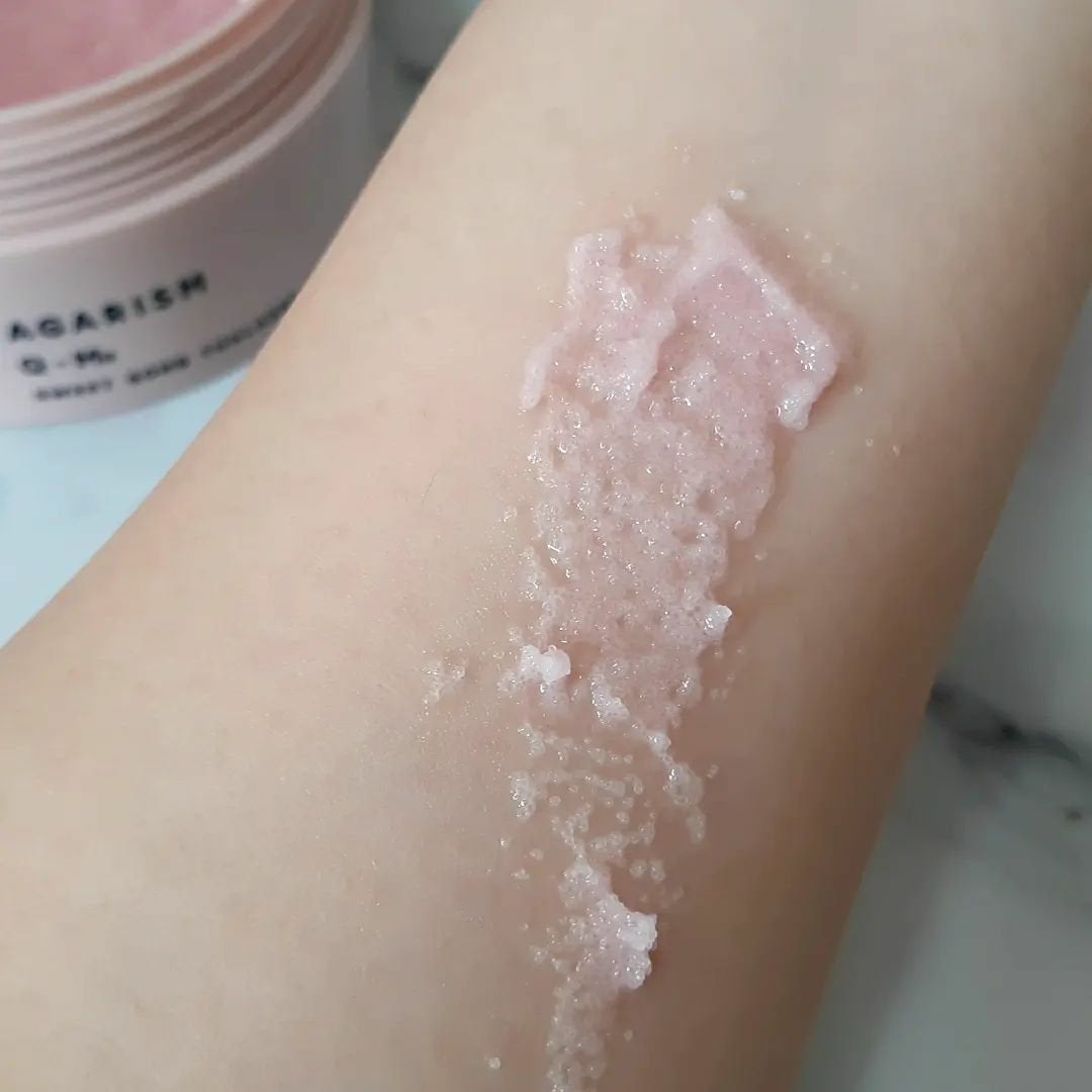 Q+Me スウィート ボム タラソ スクラブ/AGARISM/バスト・ヒップケアを使ったクチコミ(5枚目)