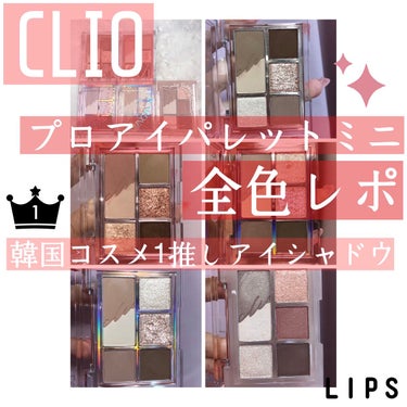 今回は、CLIOプロ アイパレット ミニから全5色を紹介します。

01MONO MOOD

02ROZY HAZE

03BLOOMING MAUVE

04FALLING IN NUDE

101は