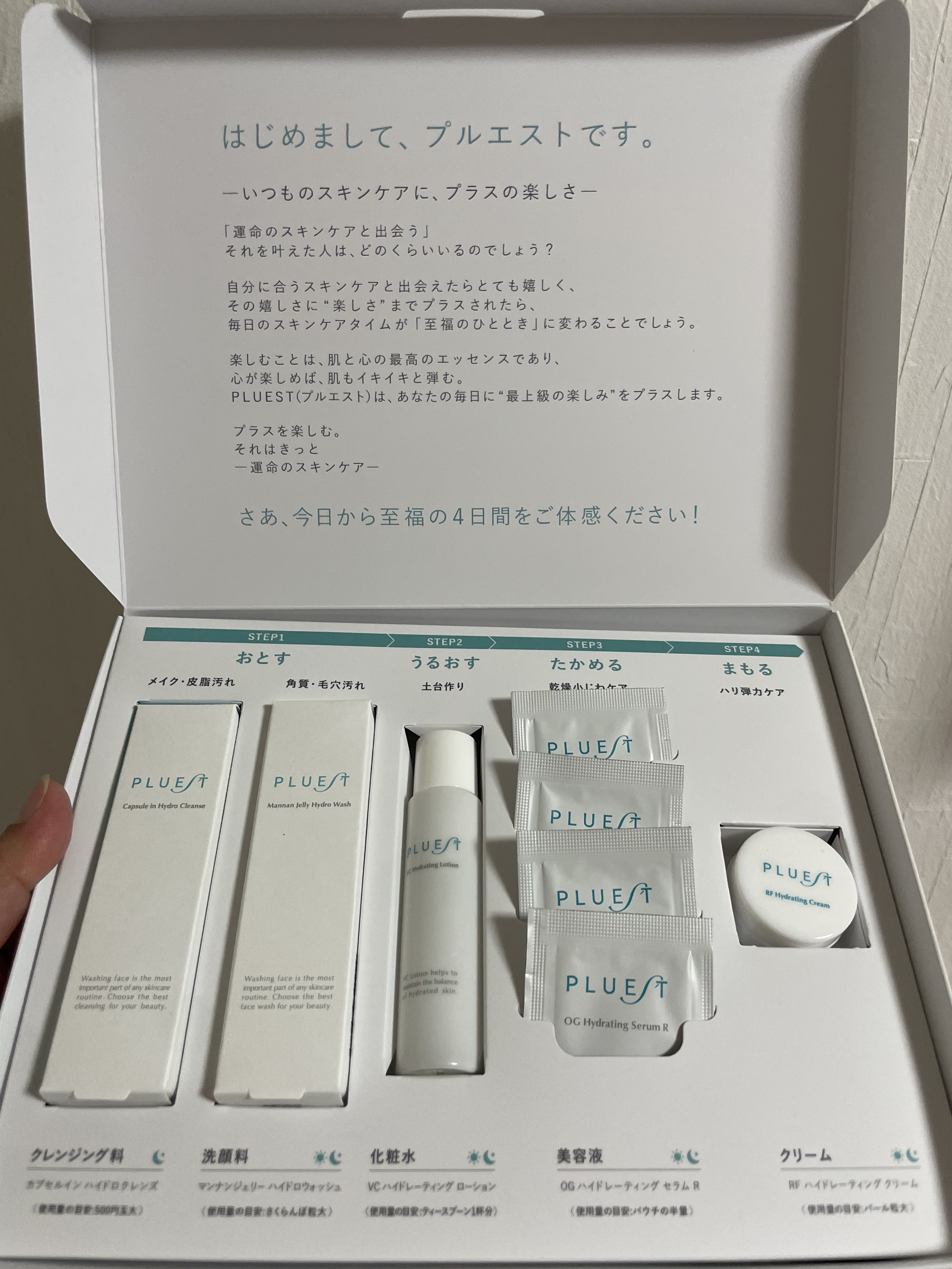 集中トライアル 5点セット/PLUEST/スキンケアキットを使ったクチコミ（1枚目）