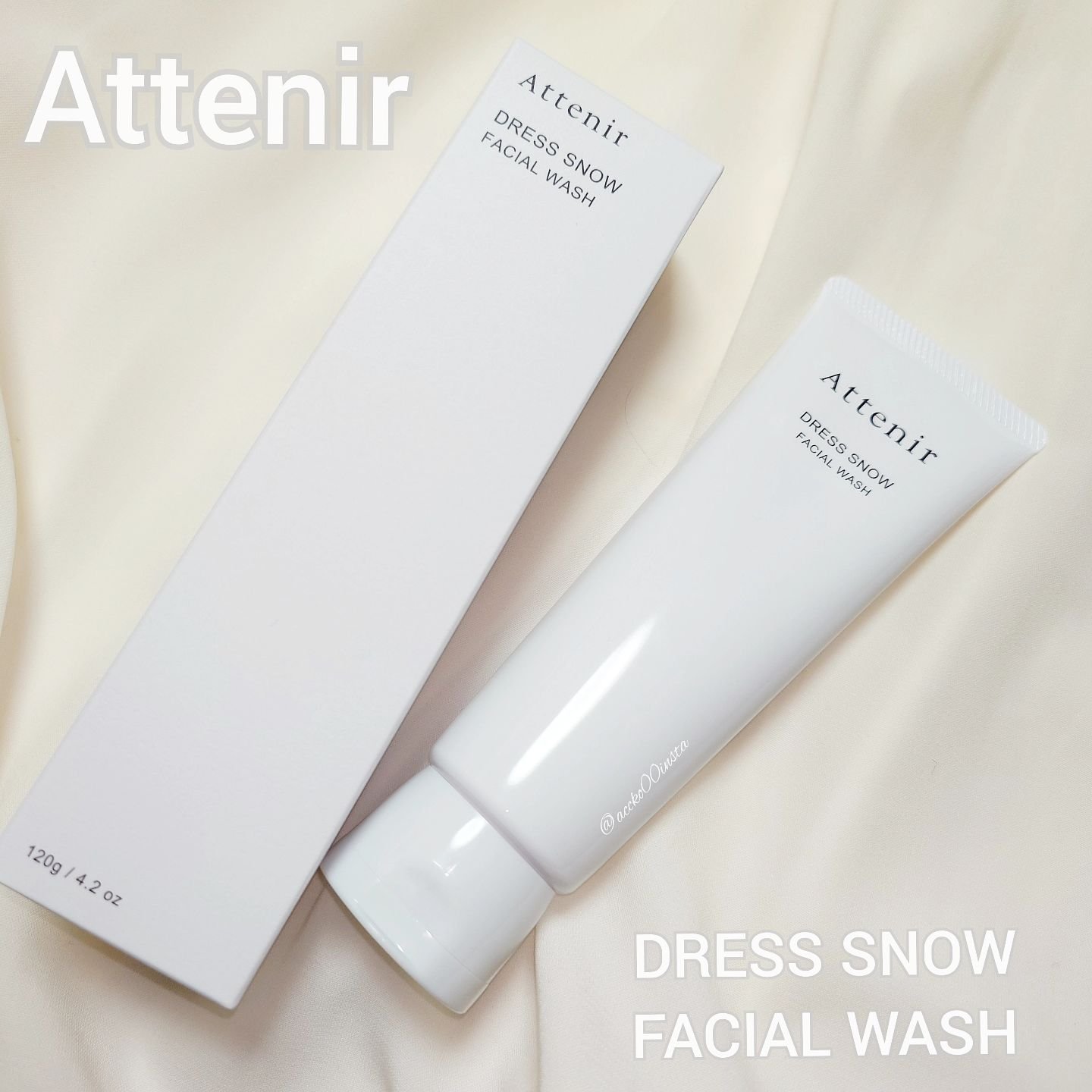 ドレススノー フェイシャルウォッシュ/アテニア/洗顔フォームを使ったクチコミ（1枚目）
