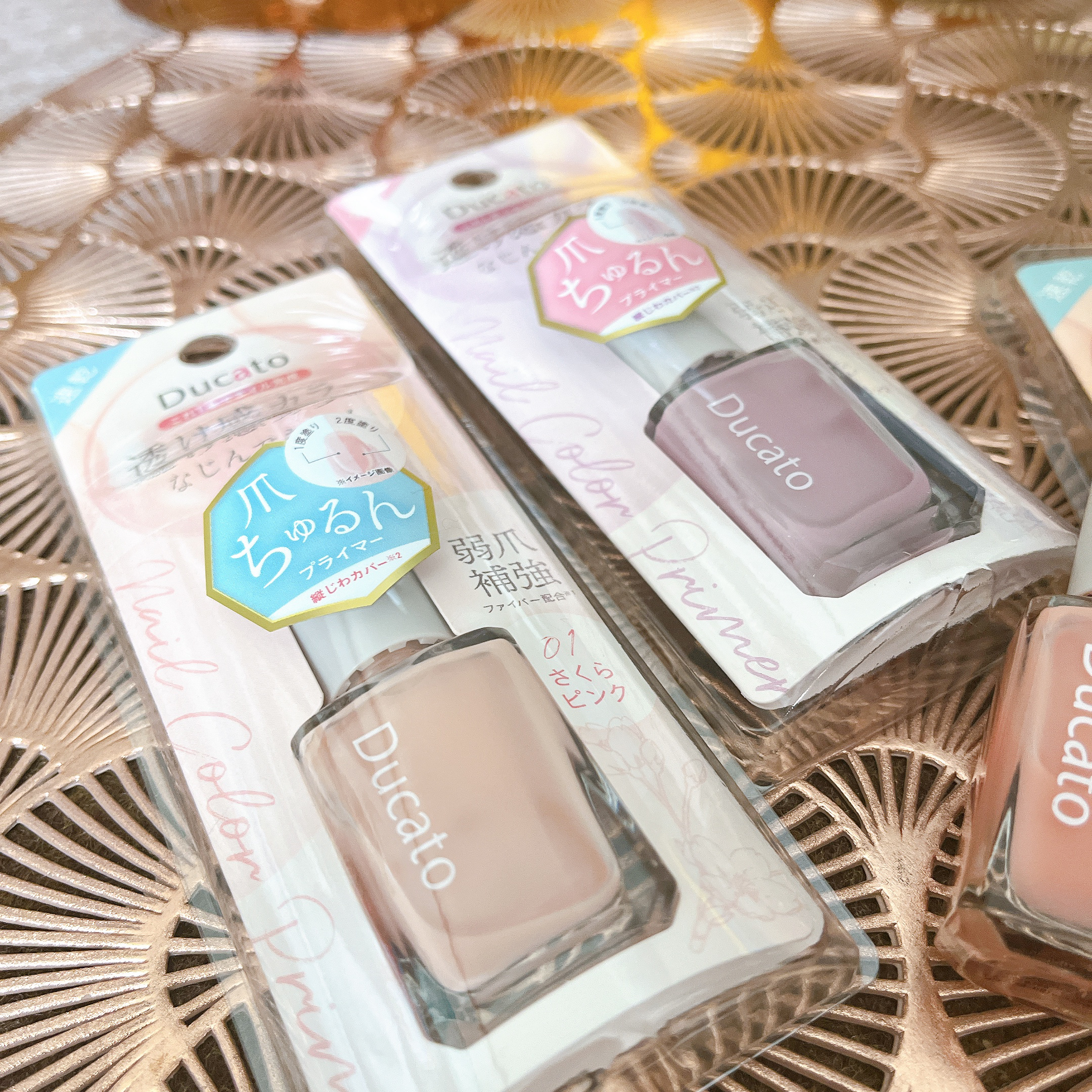 ネイルカラープライマー 01 さくらピンク/デュカート/オールインワンネイルを使ったクチコミ（3枚目）