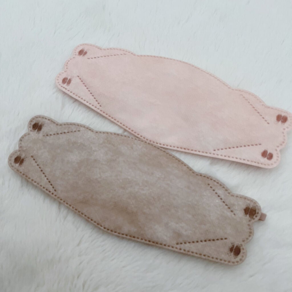 ダイヤモンドシェイプ3Dフェイスマスク/3COINS/マスクを使ったクチコミ(4枚目)