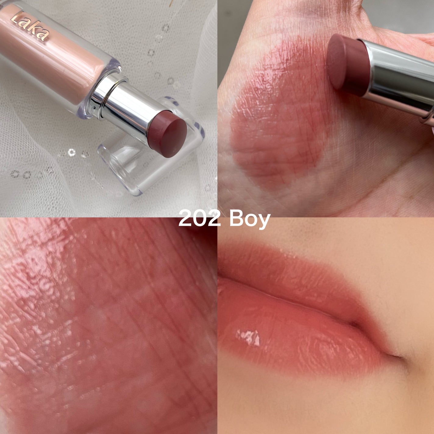 ボンディンググロウリップスティック/Laka/口紅を使ったクチコミ(2枚目)