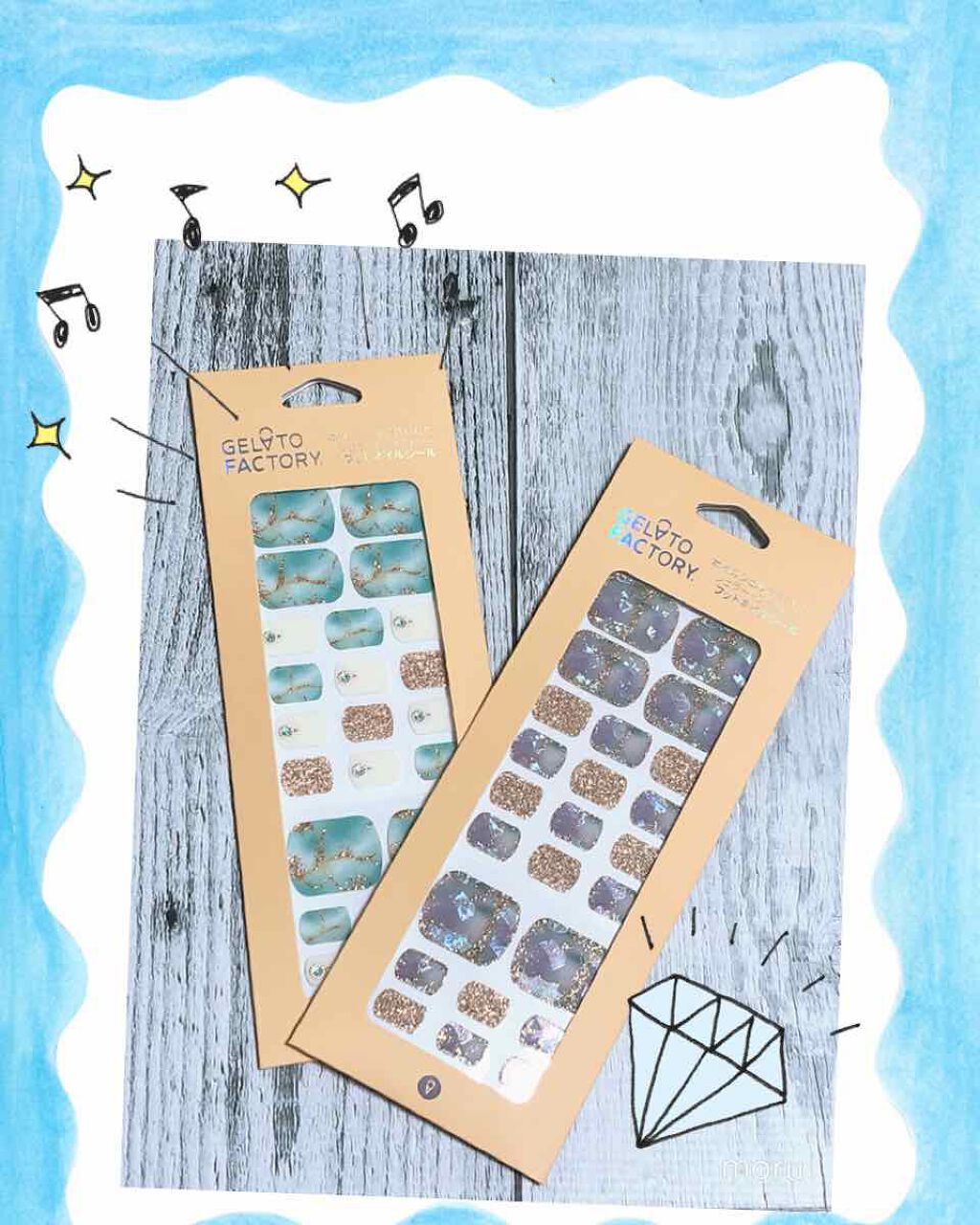 フットネイルシール/GELATO FACTORY/ネイルシールを使ったクチコミ(1枚目)